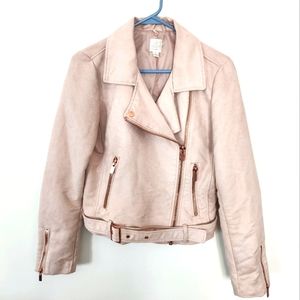 Blush Lauren Conrad moto jacket